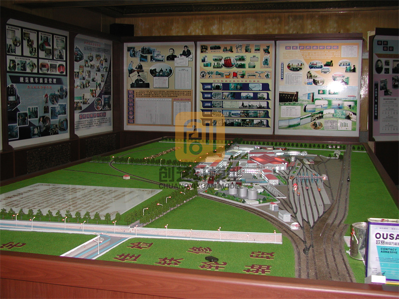 城市未来通过城市发展展览模型展示