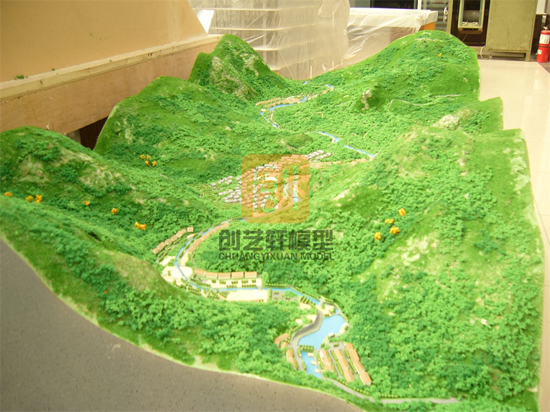 分析四类典型的地形地貌沙盘模型